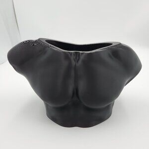 3D Printed Vase - 'Summer Body' - Black -‎ PLA Filament - Fun - Display